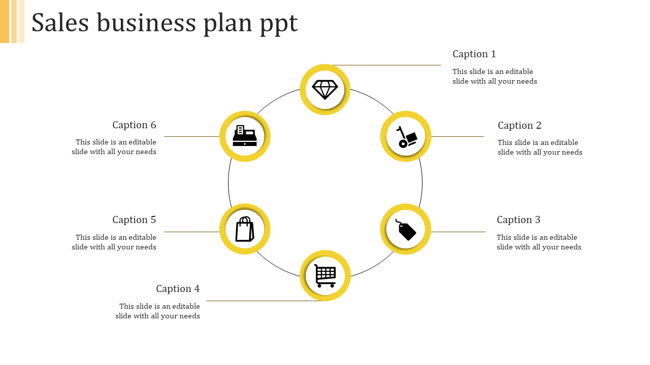 Creative Sales Business Plan PPT Slide Design Template